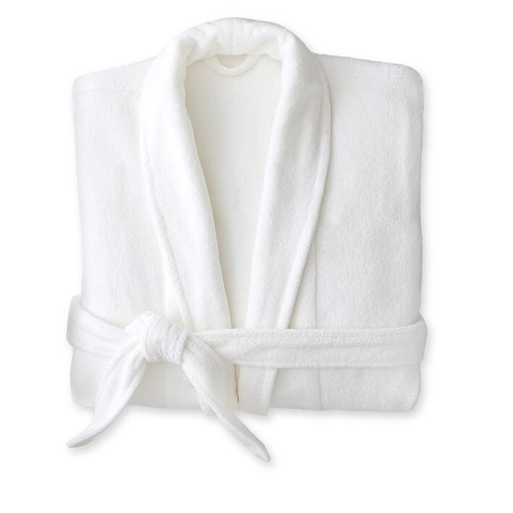 Croft & Barrow Intimates White Soft Plush Robe - Picture 4 of 11
